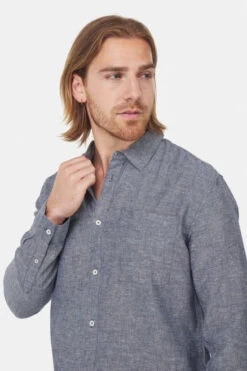 Tentree M Hemp Button Front Shirt -ModeHuis Verkoopwinkel 2210004203309 012 nl