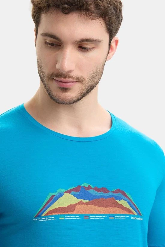 Icebreaker Tech Lite II 7 Mountain Tops T-shirt 6 Icebreaker Tech Lite II 7 Mountain Tops T-shirt - Afbeelding 4